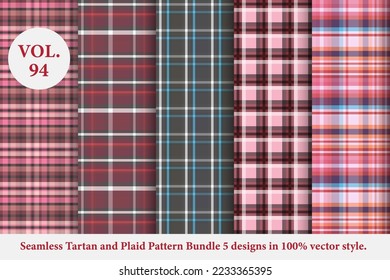Tartán y el paquete de patrones de plastilina Vol.94, vector de búfalo, fondo de escritorio de tela