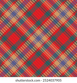 Tartan Jogou Padrão. Cheque Plaid. Ilustração de vetor.