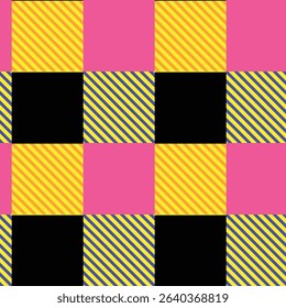 Tartan and plaid pattern in color design. tartan repeating pattern in perfect alignment. Unique color pattern background for prints and web page