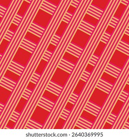 Tartan and plaid pattern in color design. Plaid or tartan repeating pattern in perfect alignment. Unique color pattern background for prints and web