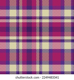 Tartan plaid pattern with dark color. Vector illustration. 