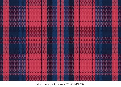 Tartan plaid pattern with dark color. Vector illustration. 