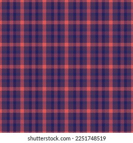 Tartan plaid pattern with dark color. Vector illustration. 