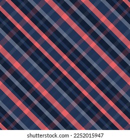 Tartan plaid pattern with dark color. Vector illustration. 