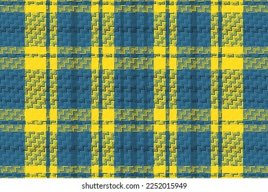 Tartan-Muster mit dunkler Farbe. Vektorgrafik. 