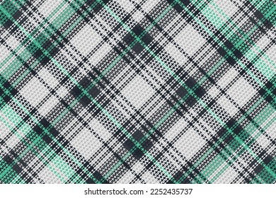 Tartan plaid pattern with dark color. Vector illustration. 