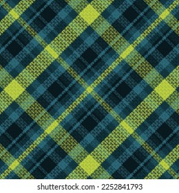 Tartan plaid pattern with dark color. Vector illustration. 