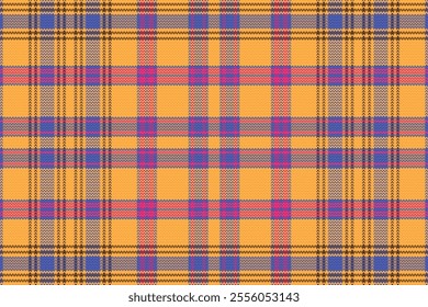 Tartan plaid pattern with dark color. Vector illustration.