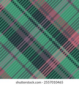 Tartan plaid pattern with dark color. Vector illustration.