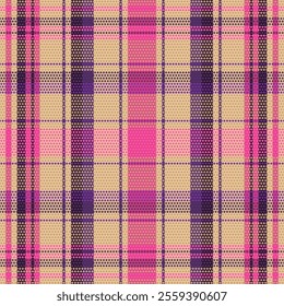Tartan plaid pattern with dark color. Vector illustration. 