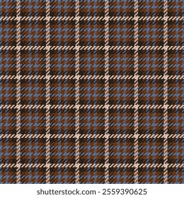 Tartan plaid pattern with dark color. Vector illustration. 