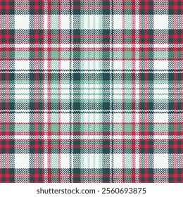 Tartan plaid pattern with dark color. Vector illustration. 