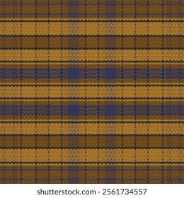 Tartan plaid pattern with dark color. Vector illustration. 