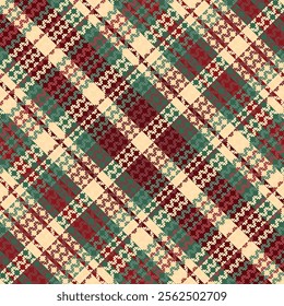 Tartan plaid pattern with dark color. Vector illustration. 
