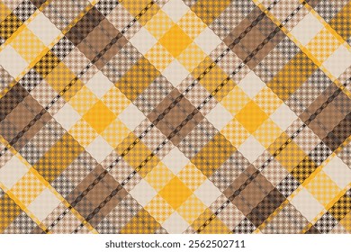 Tartan plaid pattern with dark color. Vector illustration. 