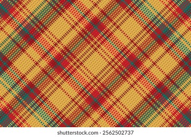 Tartan plaid pattern with dark color. Vector illustration. 
