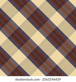 Tartan plaid pattern with dark color. Vector illustration. 