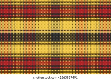 Tartan plaid pattern with dark color. Vector illustration. 