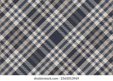 Tartan plaid pattern with dark color. Vector illustration. 