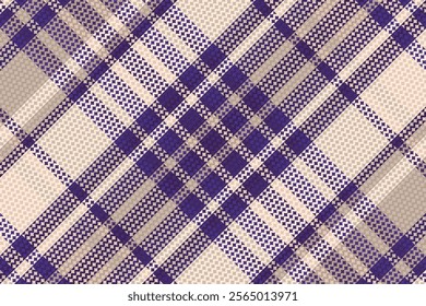 Tartan plaid pattern with dark color. Vector illustration. 