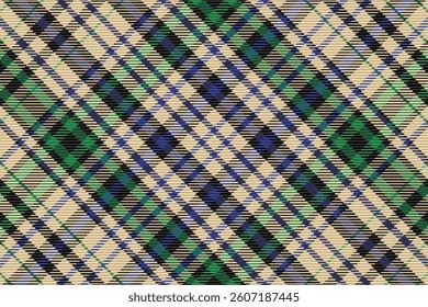 Tartan plaid pattern with dark color. Vector illustration.