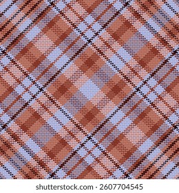 Tartan plaid pattern with dark color. Vector illustration. 