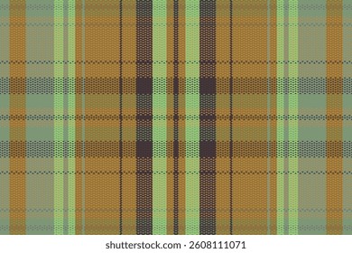 Tartan plaid pattern with dark color. Vector illustration. 