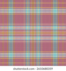 Tartan plaid pattern with dark color. Vector illustration. 