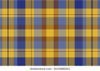 Tartan plaid pattern with dark color. Vector illustration. 