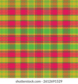 Tartan plaid pattern with dark color. Vector illustration. 