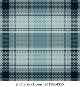 Tartan plaid pattern with dark color. Vector illustration. 