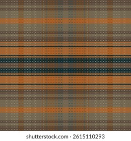 Tartan plaid pattern with dark color. Vector illustration. 