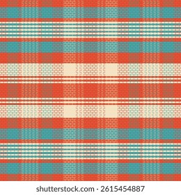 Tartan plaid pattern with dark color. Vector illustration. 
