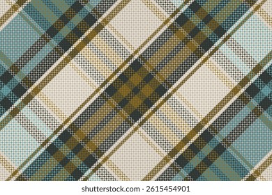 Tartan plaid pattern with dark color. Vector illustration. 