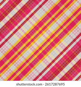 Tartan plaid pattern with dark color. Vector illustration. 