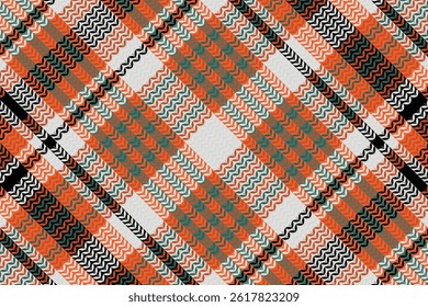 Tartan plaid pattern with dark color. Vector illustration.