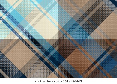 Tartan plaid pattern with dark color. Vector illustration. 