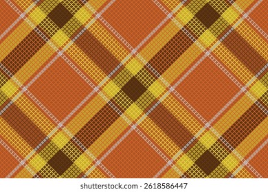 Tartan plaid pattern with dark color. Vector illustration. 