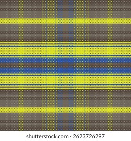 Tartan plaid pattern with dark color. Vector illustration. 