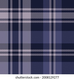 Tartan plaid pattern in dark purple. Seamless large asymmetric herringbone check plaid graphic for flannel shirt, blanket, duvet cover, throw, other modern spring autumn winter fashion fabric print.