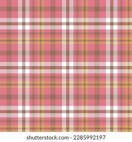 Tartan Plaid Pattern Fabric Design Texture Is Woven in a Simple Twill, Two Over Two Under the Warp, Advancing One Thread at Each Pass.