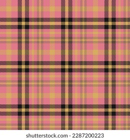 Tartan Plaid Pattern Fabric Vector Design Is a Patterned Cloth Consisting of Criss Crossed, Horizontal and Vertical Bands in Multiple Colours. Tartans Are Regarded as a Cultural Icon of Scotland.