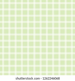 Tartan, plaid pattern, lemon green check seamless background