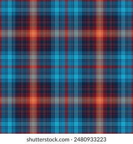 Tartan plaid pattern in red, green, navy blue, yellow, beige. Seamless dark New Year holiday check plaid vector for blanket, duvet cover, throw, other modern winter textile design.Vecto,EPS 10