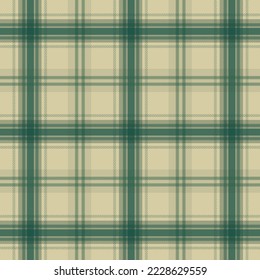 tartan plaid pattern scottish in cage beige and green scottish cage background checkered scottish traditional template for design ornament texture seamless vector illustration.