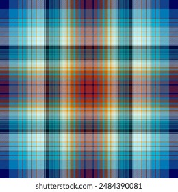 Tartan plaid pattern. Seamless check plaid in blue, red, and yellow for flannel shirt, bag, underwear, pyjamas, or other modern textile print. Hounds tooth texture,EPS 10