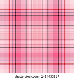 Tartan plaid pattern. Seamless check plaid in blue, red, and yellow for flannel shirt, bag, underwear, pyjamas, or other modern textile print. Hounds tooth texture,EPS 10.