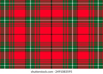 Tartan plaid pattern. Seamless check plaid in blue, red, and yellow for flannel shirt, bag, underwear, pyjamas, or other modern textile print,EPS 10.