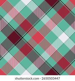Tartan Plaid Pattern Seamless. Checker Pattern. Template for Design Ornament. Seamless Fabric Texture. Vector Illustration