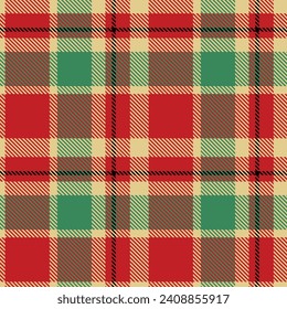 Tartan Plaid Pattern Seamless. Classic Scottish Tartan Design. Template for Design Ornament. Seamless Fabric Texture. Vector Illustration